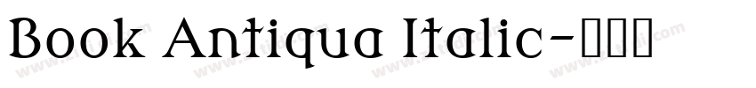 Book Antiqua Italic字体转换